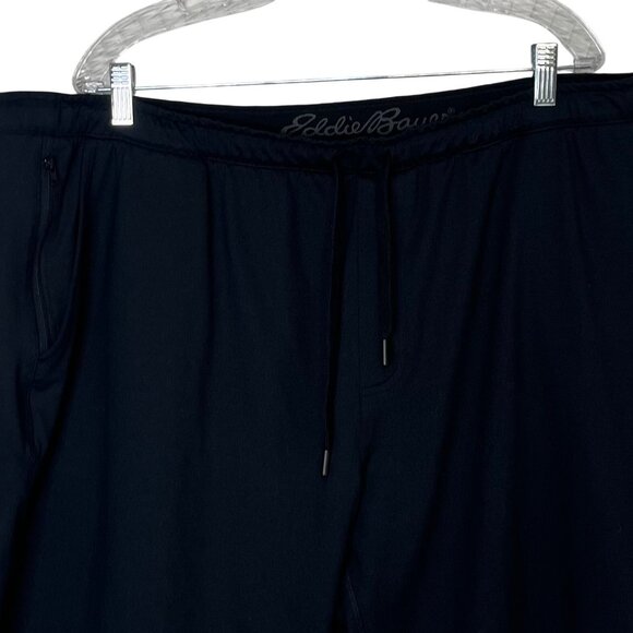 Eddie Bauer Mens Lounge Shorts Black Zipper Pocket Size XXL - Picture 3 of 9
